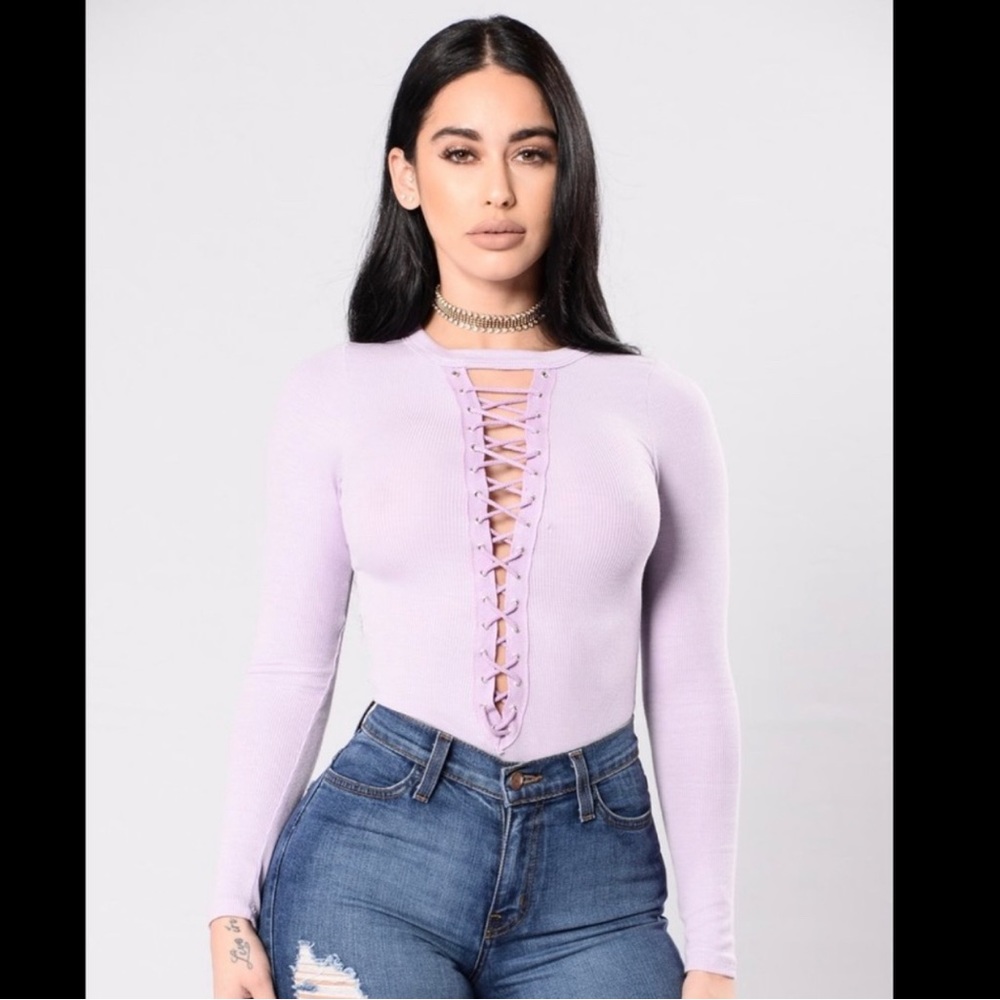 Fashion Nova Purple Bodysuit